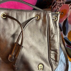 Etienne Aigner Brown Leather Bag